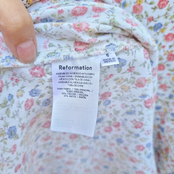 Reformation | Crimini Slip Dress In Ronan Floral Size 6 - Picture 8 of 12